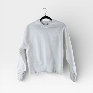 Ami Crewneck Sweatshirt White Embroidered Heart Size Small (C)